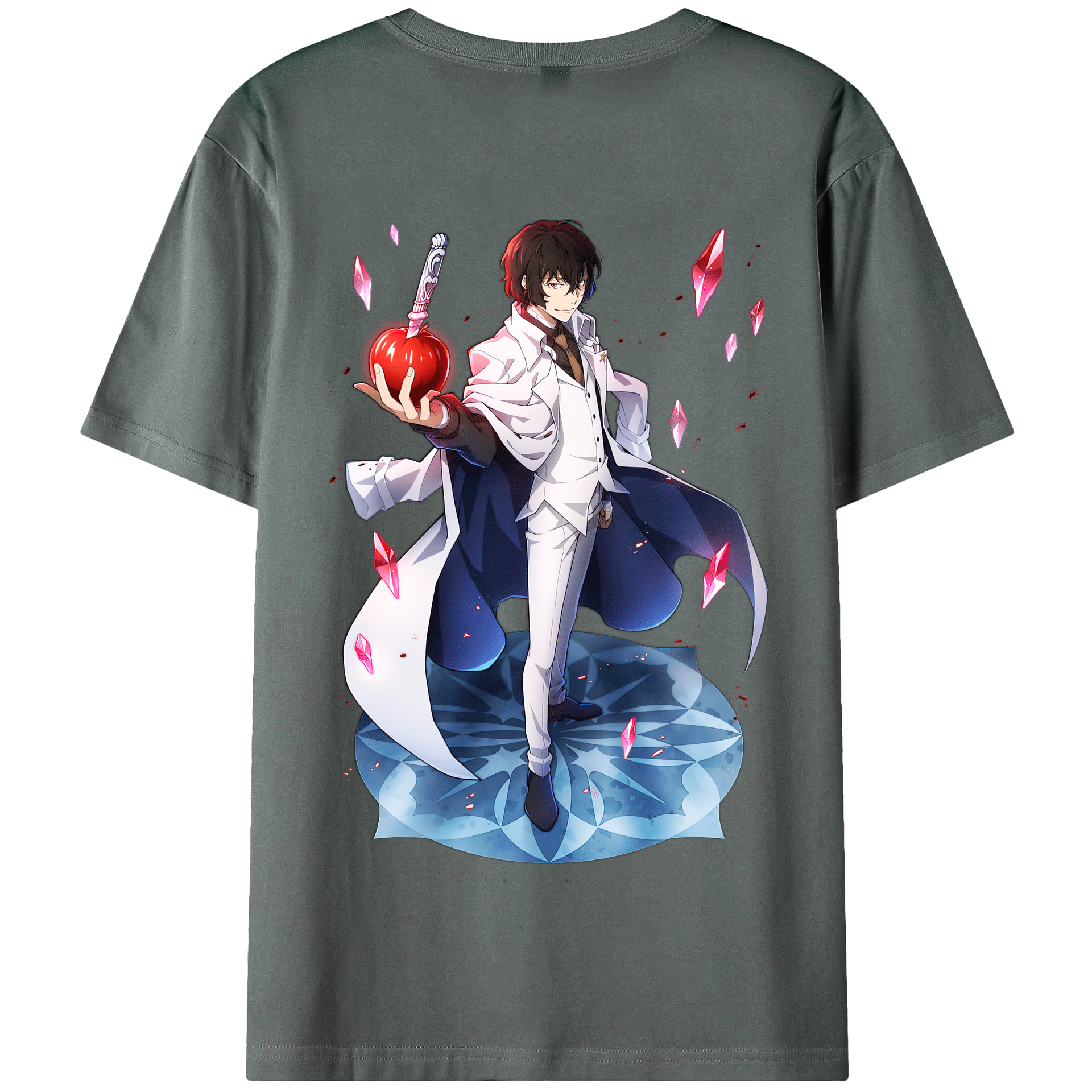 （画像用） 文豪ストレイドッグス Bungo Stray Dogs 綿100％半袖Tシャツ（背面プリント）